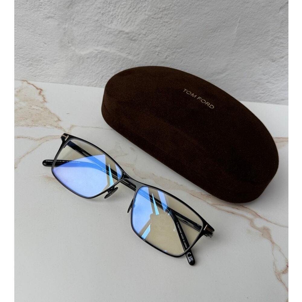 NEW Tom Ford FT5935-B Bluelight Frames in Gunmetal Titanium